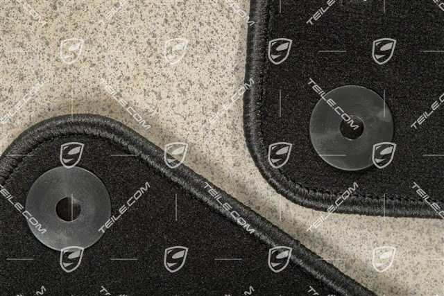 Komplet dywaników podłogowych, przód, (L+R), czarne PZ-BENSBERG