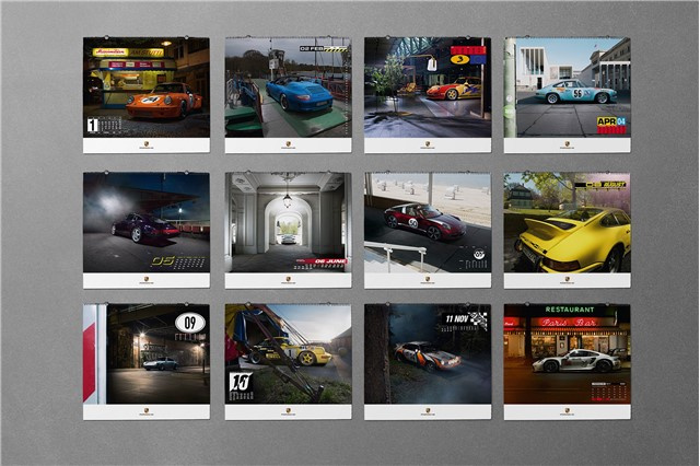 Calendar Porsche 2023 Daily Thrill Porsche