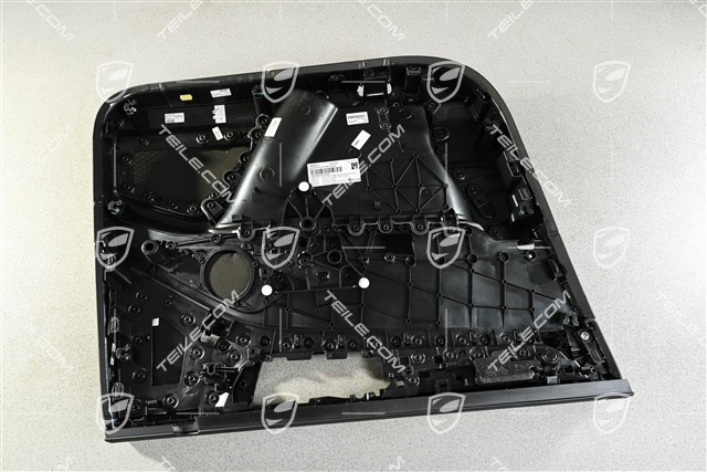 Tapicerka przednich drzwi skórzana, czarna, Bose, R