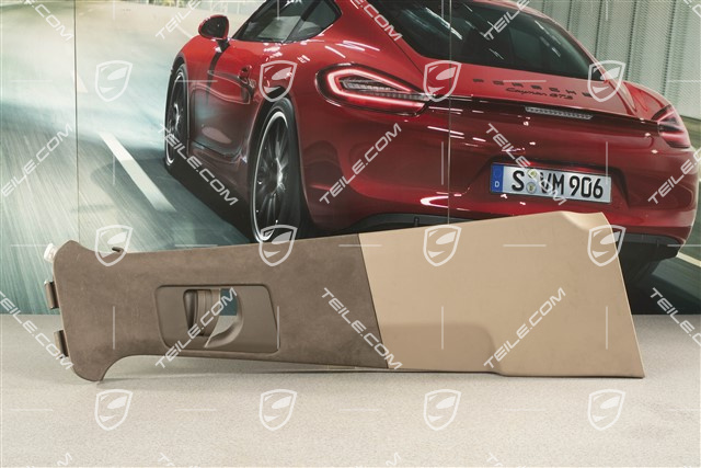 Verkleidung von B-Säule, Alcantara, Umbra / Tartufo hell, R