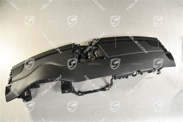 Dashboard, upper part, leatherette, black