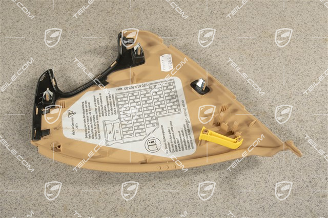 Osłona boczna deski rozdzielczej, Beżowa, R