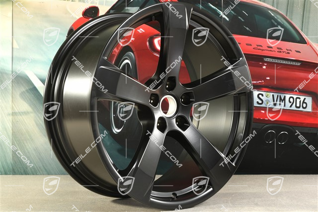 20" Felge "Macan Sport" 9J x 20 ET26, in schwarz seidenmatt