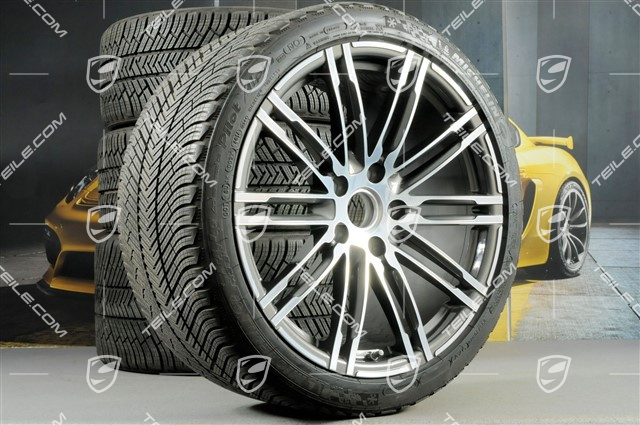 20-inch winter wheels set "Turbo", rims 8,5J x 20 ET51 + 11J x 20 ET56 + NEW Michelin Pilot Alpin PA4 winter tires 245/35 R20 + 295/30 R20, with TPM