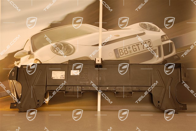 Underbody covering, rear