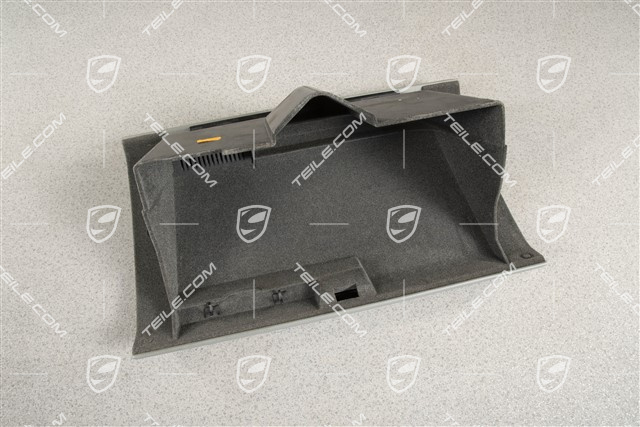 Dekiel schowka na rękawiczki, skóropodobny, Steel grey