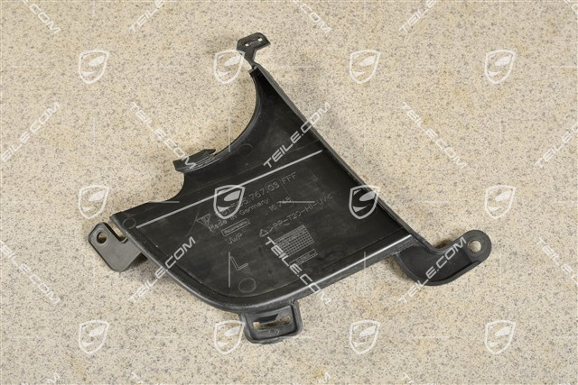 Blenda / osłona wlotu powietrza, boczna, PDC, czarny mat, L