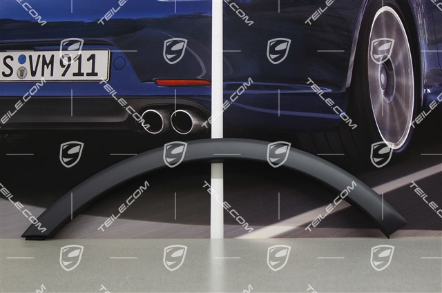 Wheel cover, wing, front, black, L