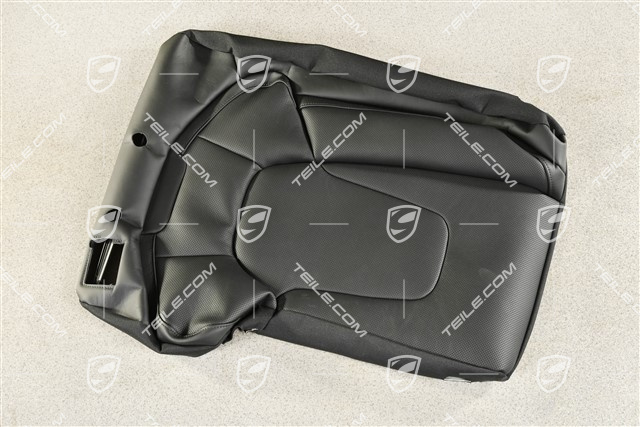 Back seat backrest cover, Sport seats, Club leather, Basalt Black, R