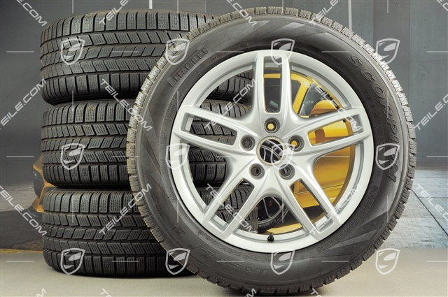 19" Cayenne Turbo Winterräder Satz, Felgen 8,5 J x 19 ET59 + Pirelli Winterreifen 265/50 R19, ohne RDK Sensoren