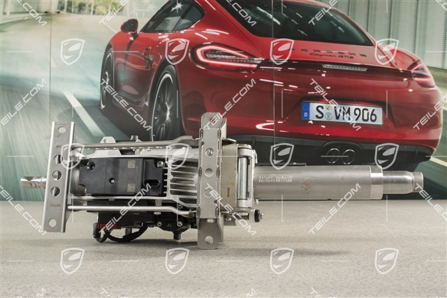 Steering column with lock locking system