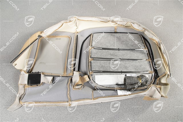 Siedzenia tylne, siedzisko, podgrzewane, Skóra marszczona, Beżowe, L