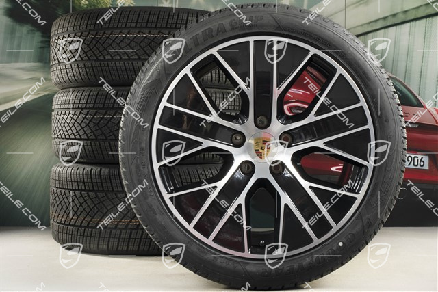 20" Turbo Aero Winterräder Satz, Felgen 9J x 20 ET54 + 11J x 20 ET60 + NEUE Goodyear Winterreifen 245/45 R20 + 285/40 R20