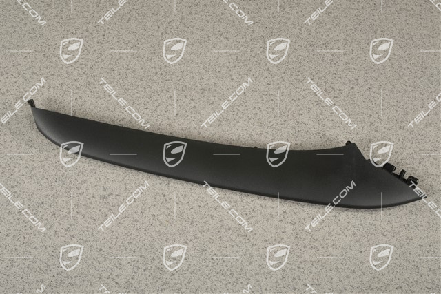 Disc / cover lower for front bumper retaining frame, Black, R