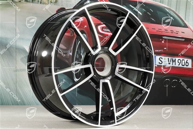 20-inch Turbo S wheel rim, 9J x 20 ET41, black high gloss