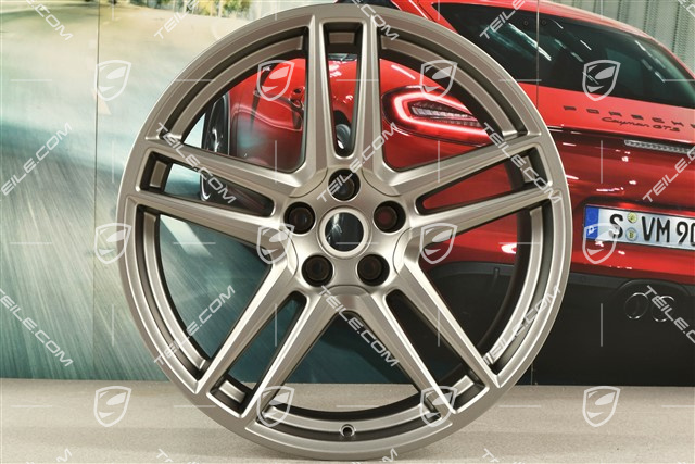 20" Felga "Macan Turbo", 9J x 20 ET26, BORBET, platinum satynowy półmat