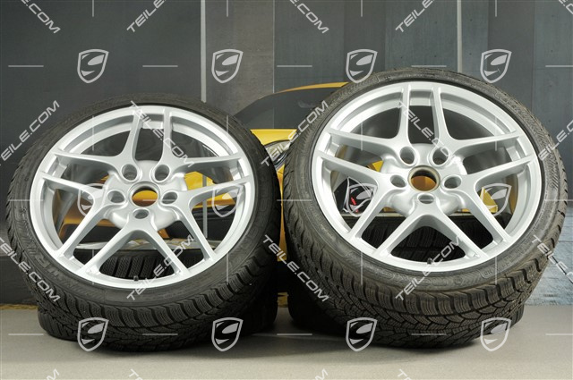 19" Winterräder Carrera S II, Felgen 8J x 19 ET57 + 11J x 19 ET67, Nokian WR Winterreifen 235/35 R19 + 295/30 R19, ohne RDK-Sensoren
