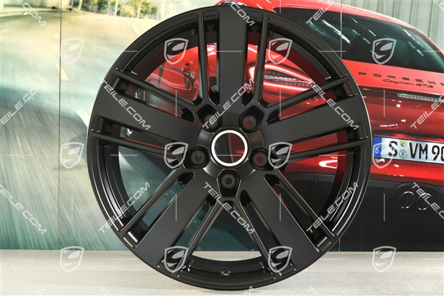20-inch wheel rim Panamera Design 2, 11,5J x 20 ET68, black satin matt