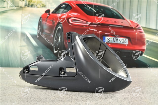 Spiegelgehäuse / Spiegel, Blende unten, Grundiert, L