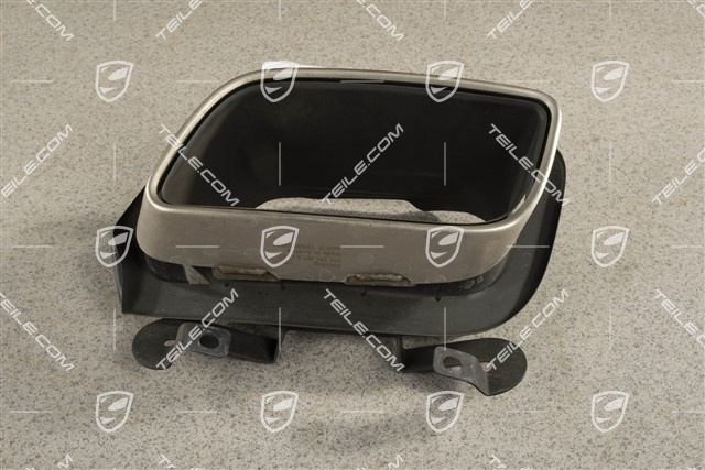 Tail pipe, brushed steinless steel, L