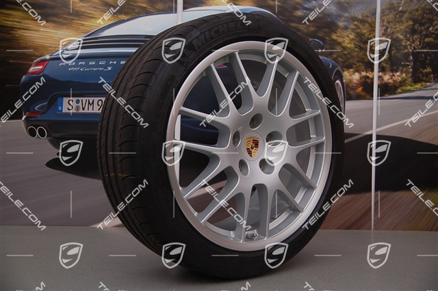 20" RS Spyder Sommerräder Satz, Felgen vorne 9,5J x 20 ET65 + hinten 11J x 20 ET68 + Sommerreifen 255/40 ZR20 + 295/35 ZR20, mit RDK Sensoren