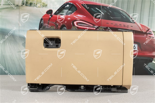 Handschuhkasten komplett, Leder, Luxorbeige