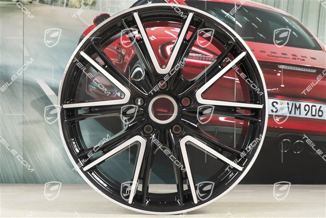 20" felga Exclusive Design, 10,5J x 20 ET71, do użytku w zimie, czarny wysoki połysk