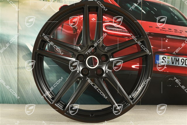 20-inch wheel rim "Macan Turbo", 10J x 20 ET19, BORBET, black satin mat
