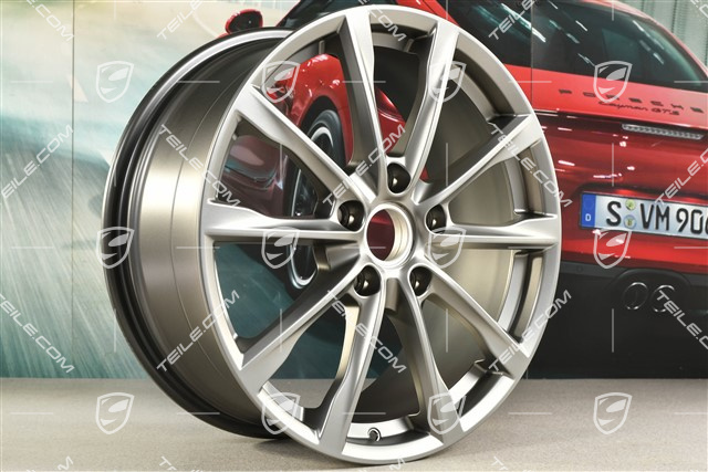 19" Felga Boxster S, 8J x 19 ET57, Platinum satynowy mat