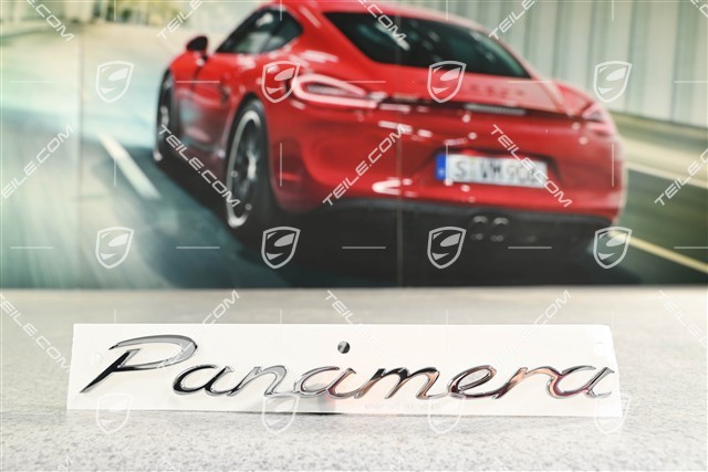 "Panamera" Schriftzug, verchromt