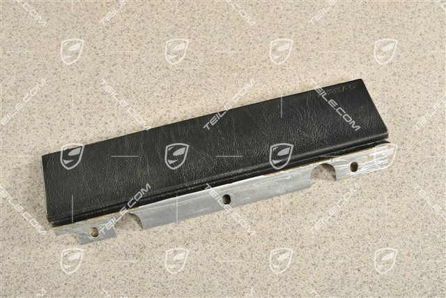 Osłona airbagu, dolna część, skóropodobny, czarny