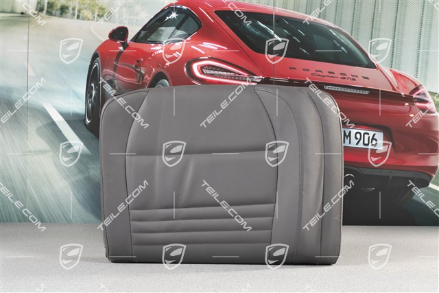 Back seat backrest, Rear, Leatherette, Space grey, Coupe, R