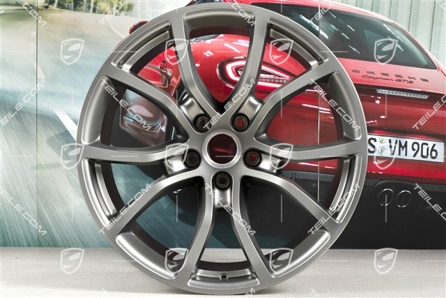21" Felge Cayenne Exclusive Design, 11J x 21 ET49, Platinum-Seidenmatt