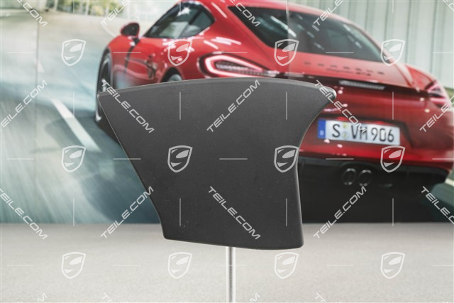 Centre console / tunnel cover, Leather, Lateral, Black, Cabrio, R