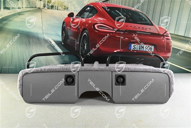 Heckbox, Kunstleder, klassisch grau