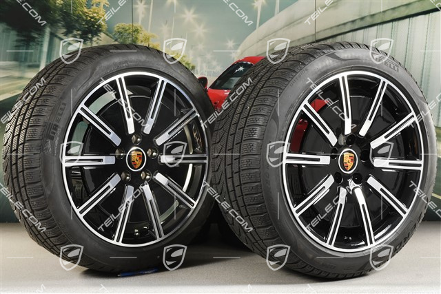 20" koła zimowe Sport Aero, komplet, felgi 9J x 20 ET54 + 11J x 20 ET60 + opony zimowe Pirelli 245/45 R20 + 285/40 R20