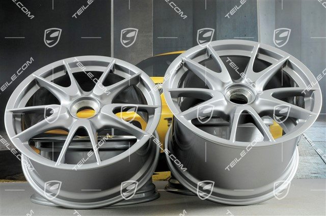 19" Komplet felg GT3 II, tytan met., przód 8,5J x 19 + tył 12J x 19, do GT3