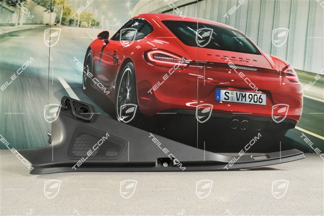 Verkleidung von D-Säule für Fahrzeuge ohne Gepäckraumrollo, Schwarz, L