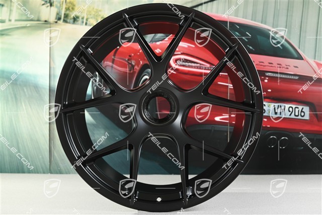 21-inch GT3 Magnesium wheel rim, 12J x 21 ET45, black satin matt