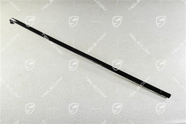 Zierleiste Türschacht, inkl. Dichtung, Vorne, Schwarz hochglanz, L