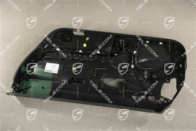 Türverkleidung ohne Zierleiste, Kunstleder Slush, Schwarz, mit Armlehne Alcantara, Klangpaket ASK, L