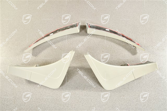 Satz Schmutzfänger mit Kotflügelverbreiterung / Radhausverbreiterungen, Hinten, FZG ohne Kotflügelverbreiterung