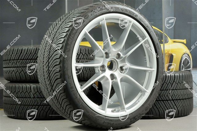 20" Komplet kół zimowych Carrera S (III) , felgi 8,5J x 20 ET51 + 11J x 20 ET52 + NOWE opony zimowe Michelin 245/35 ZR20 + 295/30 ZR20, z czujnikami ciśnienia