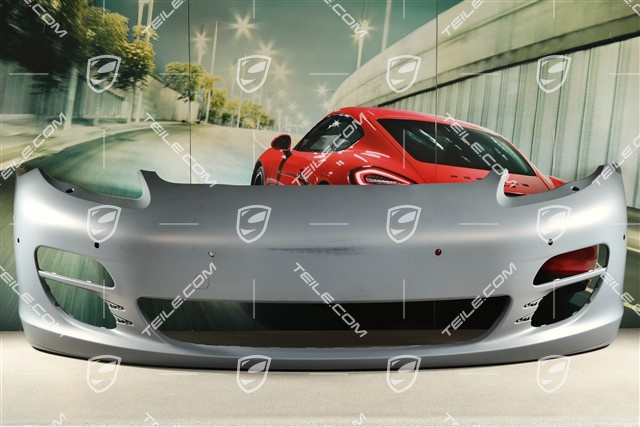 Front bumper, with holes for headlight washer system and PDC sensors, USA version