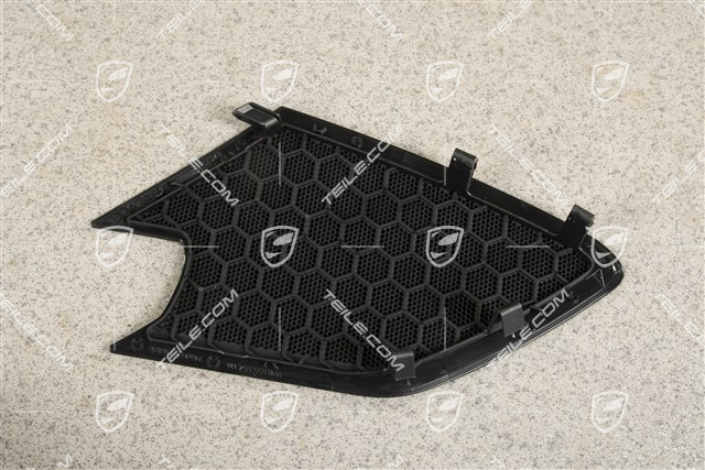 Vordertür, Türverkleidung, Lautsprecherblende / Mittelton Lautsprecher, Schwarz, R