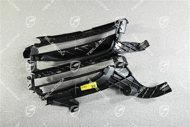 Boczna kratka wentylacyjna zderzaka przedniego, Czarna, L