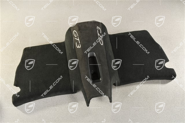 GT3RS Clubsport, Sitzmulde Abdeckung, hinten, Schwarz / Silber