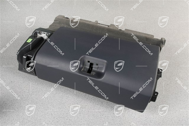 Schowek na rękawiczki, skóropodobny, sea blue, kompletny