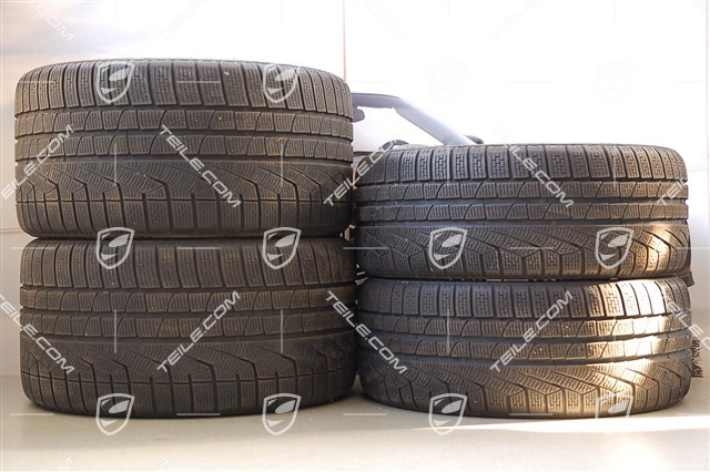 19" Komplet kół zimowych Carrera S, C2 / C2S, felgi 8J x 19 ET57 + 11J x 19 ET 67, opony 235/35 R19 + 295/30 R19