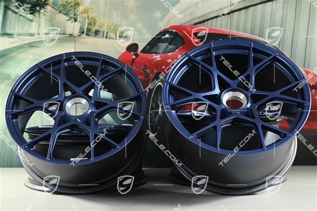 GT4RS 20" Felgen Satz, Aluminium, 8,5J x 20 ET61 + 11J x 20 ET50, indigoblau